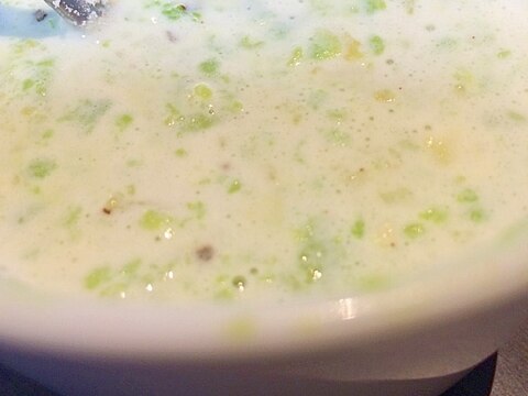 レンジチン☆アボカドと豆乳のカップスープ